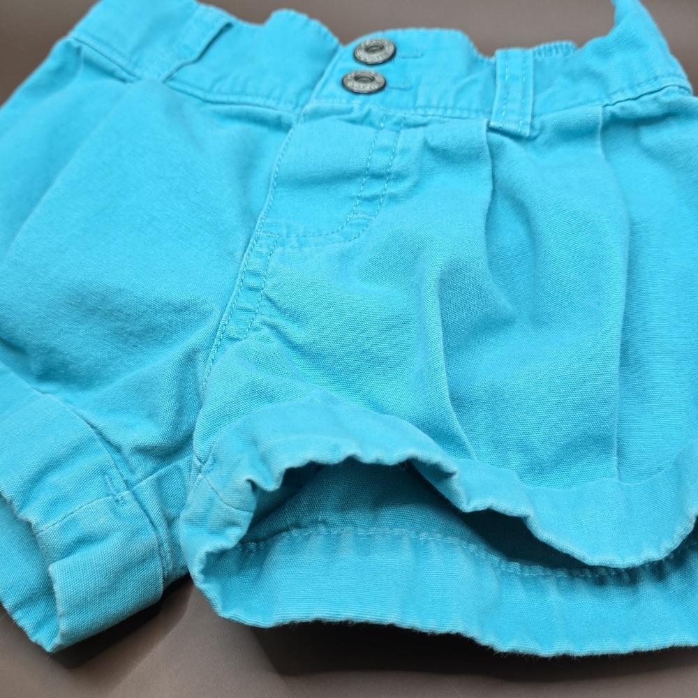 Vintage OshKosh B'Gosh Toddler 2T 3T Blue Shorts Embroidery Girl - Picture 3 of 6